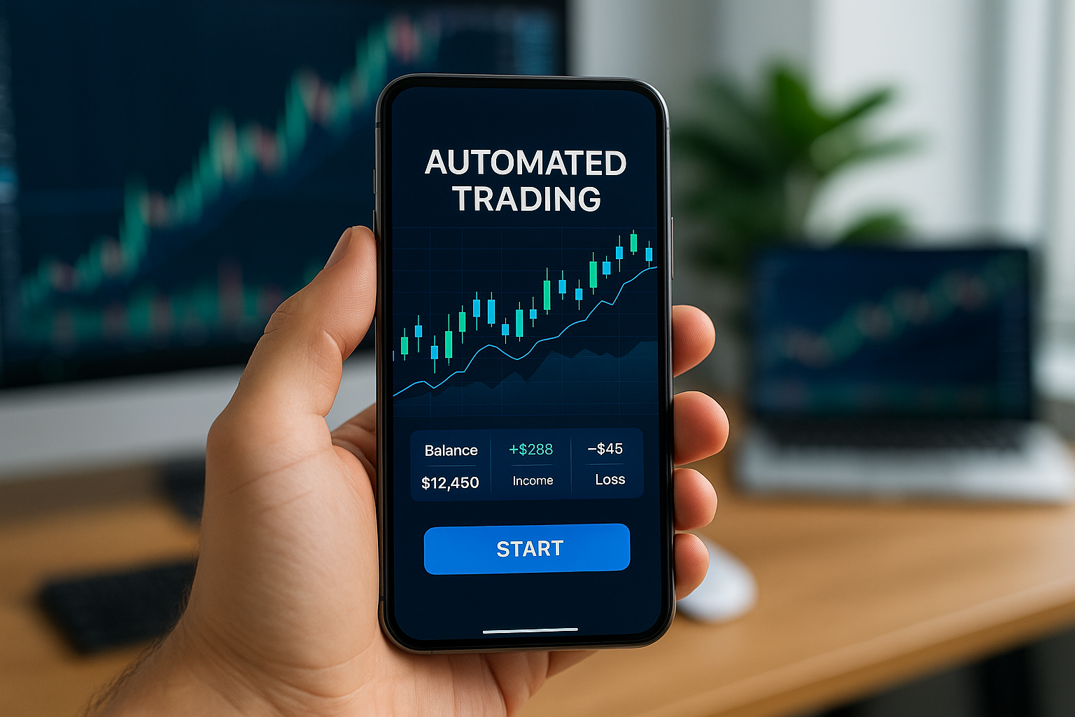 Aplicación móvil de trading automatizado con IA